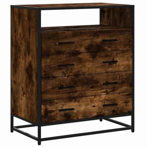 Ormar s ladicama dimljeni hrast 70x41x83,5 cm konstruirano drvo - Dimljeni hrast 1 Cijena