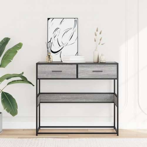 Konzolni stol boja hrasta 90x35x80 cm konstruirano drvo - Sivi hrast sonoma 1 Cijena