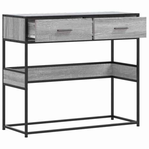 Konzolni stol boja hrasta 90x35x80 cm konstruirano drvo - Sivi hrast sonoma 1 Cijena