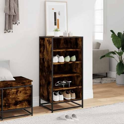 Stalak za cipele boja hrasta 48x38x97,5 cm konstruirano drvo - Dimljeni hrast 8 1 Cijena