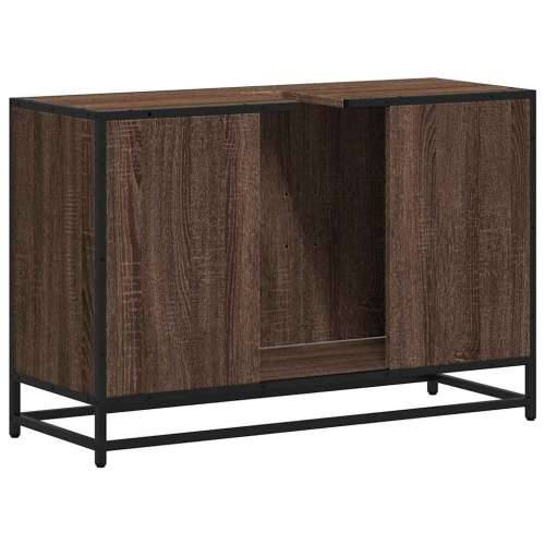 Kupaonski ormarić za Lavabo - Umivaonik boja hrasta 90x33x60 cm drveni - Smeđi hrast 1 Cijena