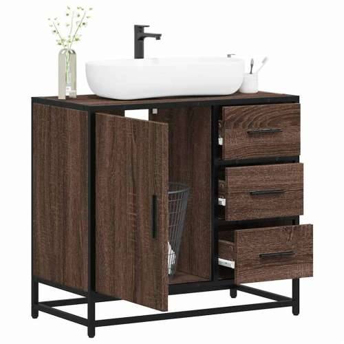 Kupaonski ormarić za Lavabo - Umivaonik smeđi hrast 65x33x60 cm - Smeđi hrast 1 Cijena