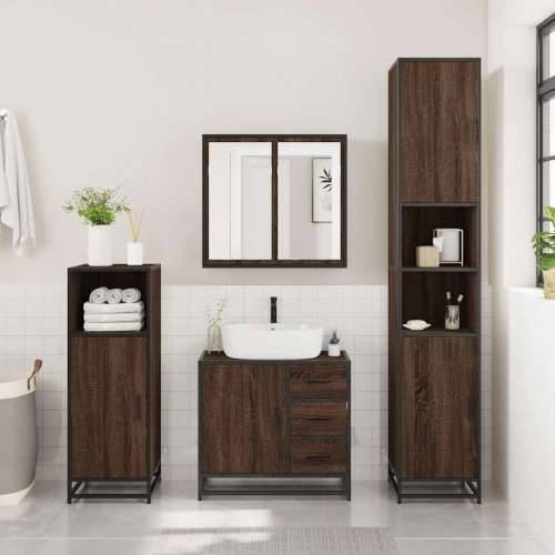 Kupaonski ormarić za Lavabo - Umivaonik smeđi hrast 65x33x60 cm - Smeđi hrast 1 Cijena