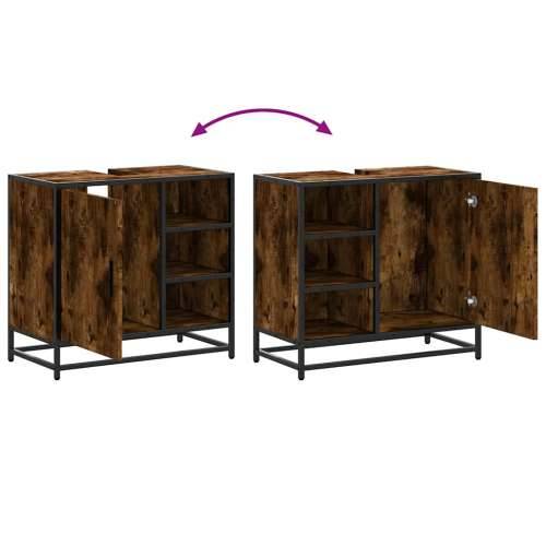 Kupaonski ormarić za Lavabo - Umivaonik dimljeni hrast 65x33x60 cm - Dimljeni hrast 1 Cijena
