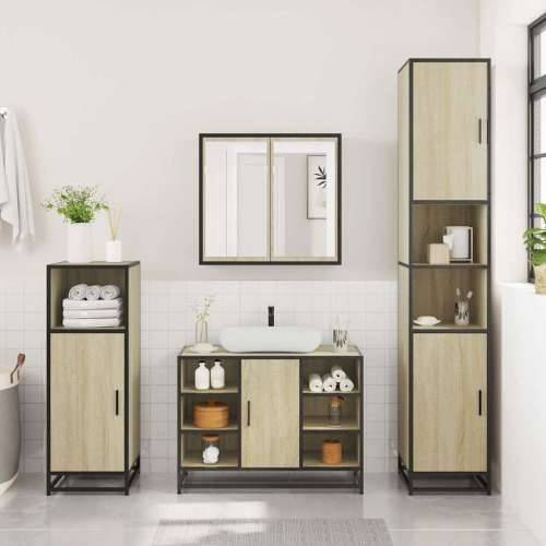 Kupaonski ormarić za Lavabo - Umivaonik boja hrasta 80x33x60 cm drveni - sonoma hrast 1 Cijena