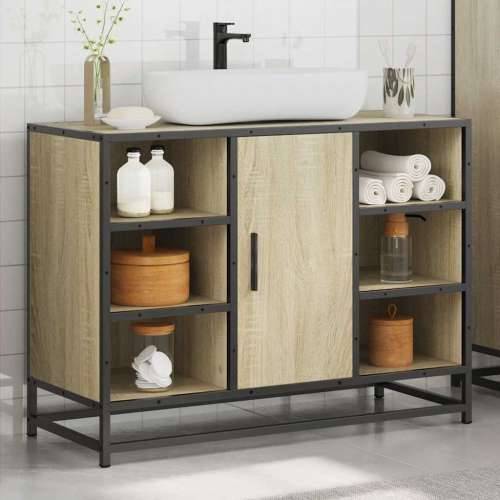 Kupaonski ormarić za Lavabo - Umivaonik boja hrasta 80x33x60 cm drveni - sonoma hrast 1 Cijena