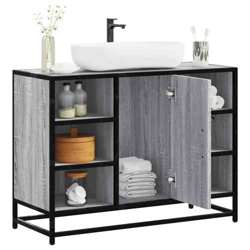 Kupaonski ormarić za Lavabo - Umivaonik boja hrasta 80x33x60 cm drveni - Sivi hrast sonoma 1 Cijena