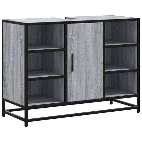Kupaonski ormarić za Lavabo - Umivaonik boja hrasta 80x33x60 cm drveni - Sivi hrast sonoma 1 Cijena