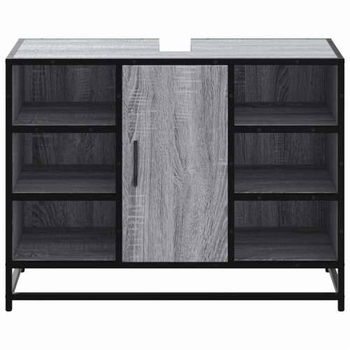 Kupaonski ormarić za Lavabo - Umivaonik boja hrasta 80x33x60 cm drveni - Sivi hrast sonoma 1 Cijena