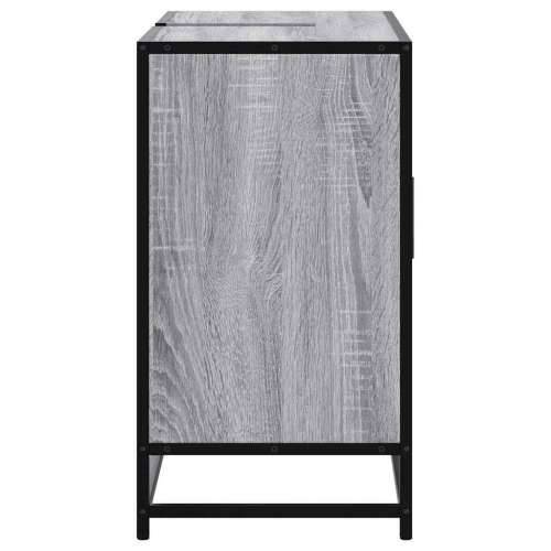 Kupaonski ormarić za Lavabo - Umivaonik boja hrasta 80x33x60 cm drveni - Sivi hrast sonoma 1 Cijena