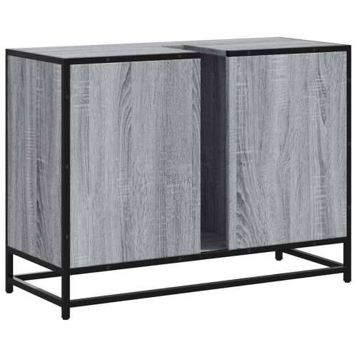 Kupaonski ormarić za Lavabo - Umivaonik boja hrasta 80x33x60 cm drveni - Sivi hrast sonoma 1 Cijena