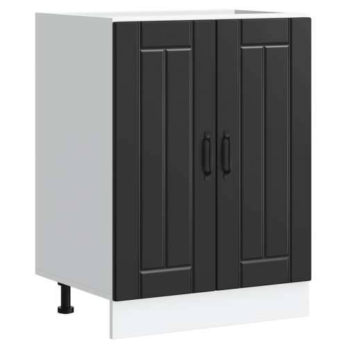 Donji ormarić za Lavabo - Umivaonik Lucca crni konstruirano drvo - Crna 1 1 x donji ormarić (2 vrata) 60 cm Cijena
