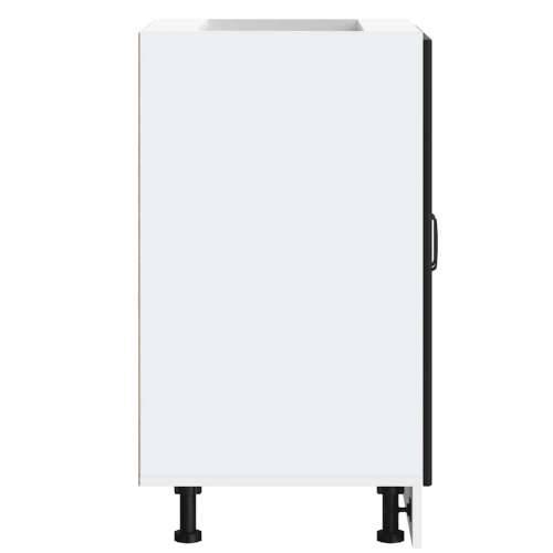 Donji ormarić za Lavabo - Umivaonik Lucca crni konstruirano drvo - Crna 1 1 x donji ormarić (2 vrata) 60 cm Cijena