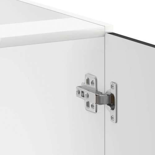 Donji ormarić za Lavabo - Umivaonik Lucca crni konstruirano drvo - Crna 1 1 x donji ormarić (2 vrata) 60 cm Cijena