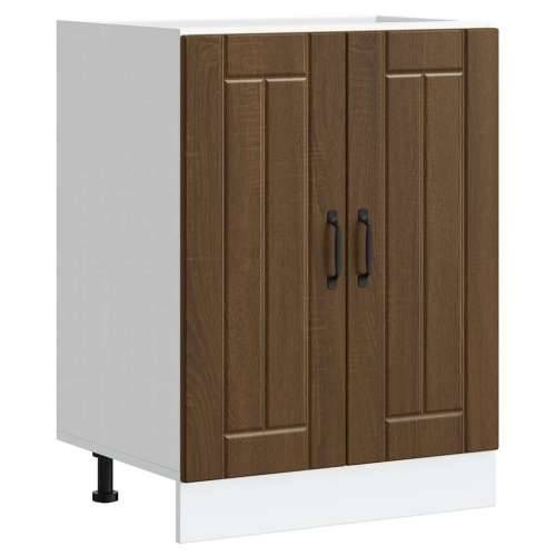 Donji ormarić za Lavabo - Umivaonik Lucca boja hrasta konstruirano drvo - Smeđi hrast 1 1 x donji ormarić (2 vrata) 60 cm Cijena