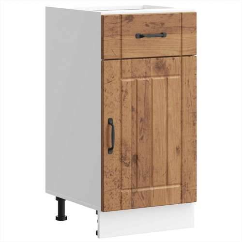 Donji kuhinjski ormarić Lucca boja drva konstruirano drvo - Staro drvo 40 x 46 x 81.5 cm 1 1x bottom cabinet (1 door 1 drawer) Cijena