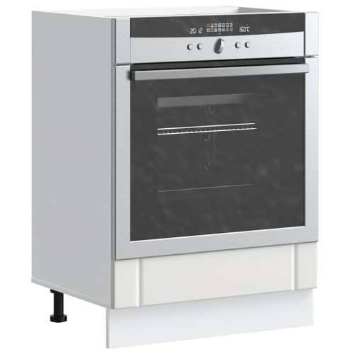 Ormarić za pećnicu Lucca bijeli konstruirano drvo - Bijela 1 1 x ormarić za pećnicu 60 cm Cijena