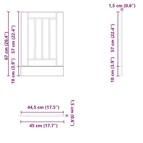 Ploča za perilicu posuđa Lucca bijeli konstruirano drvo - Bijela 1 1 x ploča za perilicu posuđa 45 cm Cijena