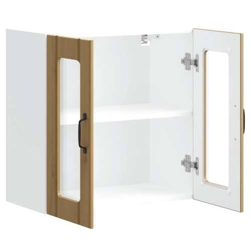 Kuhinjski zidni ormarić sa staklenim vratima Lucca boja hrasta - hrast artisan 60 x 31 x 60 cm 1 1x wall glass cabinet (2 doors) Cijena