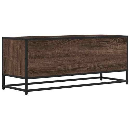 TV ormarić boja smeđeg hrasta 100x34,5x40 cm konstruirano - Smeđi hrast 1 100 cm Cijena