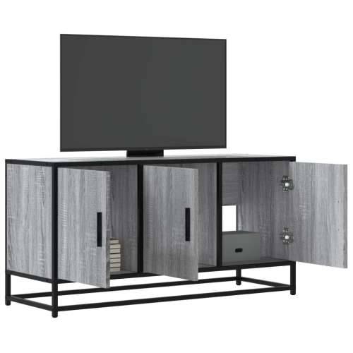 TV ormarić sivi Sonoma 100x35x50 cm Konstruirano drvo i metal - Sivi hrast sonoma 1 Cijena
