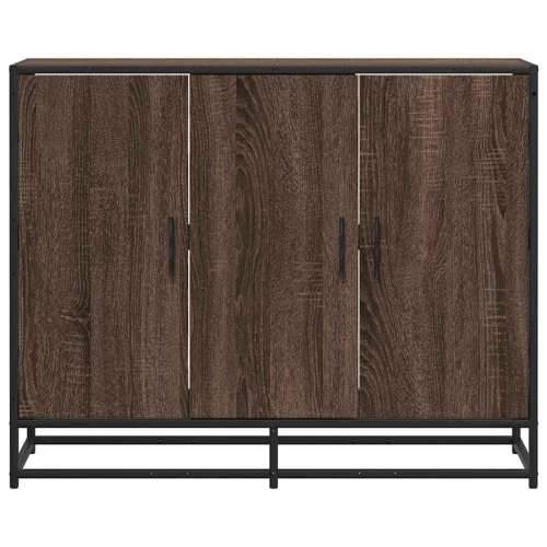 Komoda smeđi hrast 94x35x76 cm izrađeno drvo - Smeđi hrast 1 Cijena