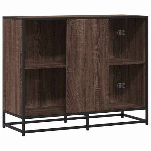 Komoda smeđi hrast 94x35x76 cm izrađeno drvo - Smeđi hrast 1 Cijena