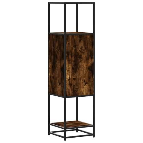 Visoka ploča dimljeni hrast 35,5x35x139cm izrađeno drvo i metal - Dimljeni hrast 1 Cijena