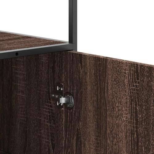 Visoka ploča smeđi hrast 68x35x139 cm Konstruirano drvo i metal - Smeđi hrast 1 Cijena