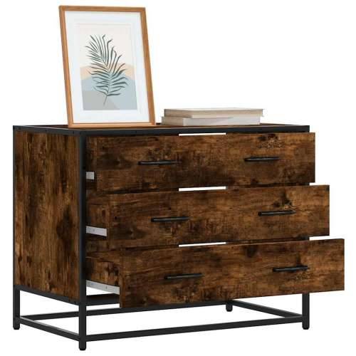 Ormar s ladicama dimljeni hrast 70x41x56 cm izrađeno drvo - Dimljeni hrast 1 Cijena