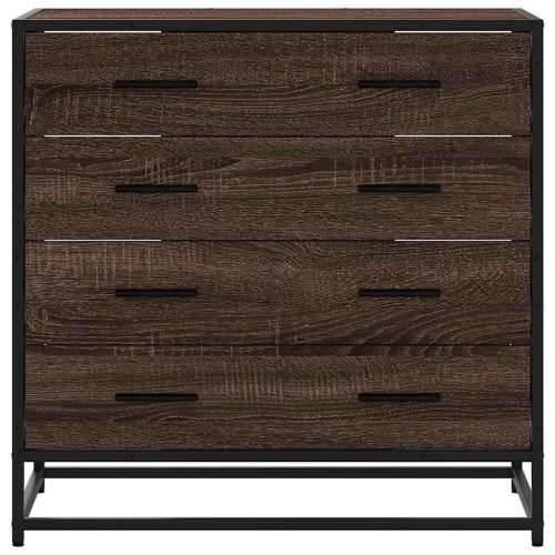 Ormar s ladicama smeđi hrast 70x41x70 cm izrađeno drvo - Smeđi hrast 1 Cijena