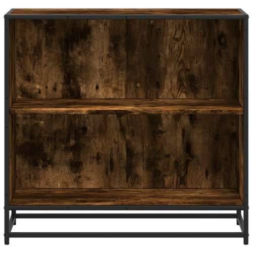 Ormar za knjige dimljeni hrast 80,5x35x76 cm konstruirano drvo - Dimljeni hrast 1 76 cm 80.5 cm Cijena