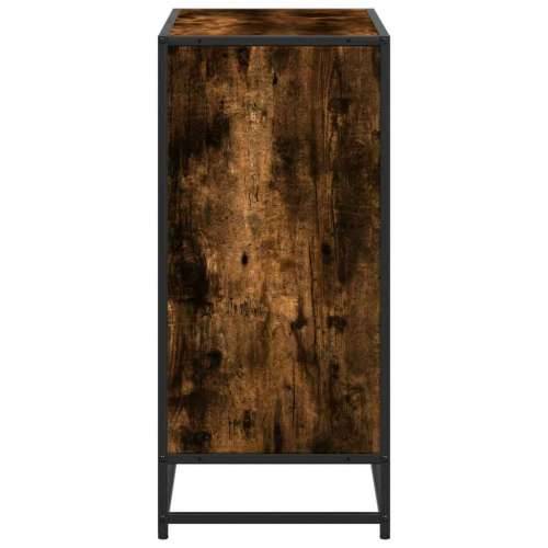 Ormar za knjige dimljeni hrast 80,5x35x76 cm konstruirano drvo - Dimljeni hrast 1 76 cm 80.5 cm Cijena