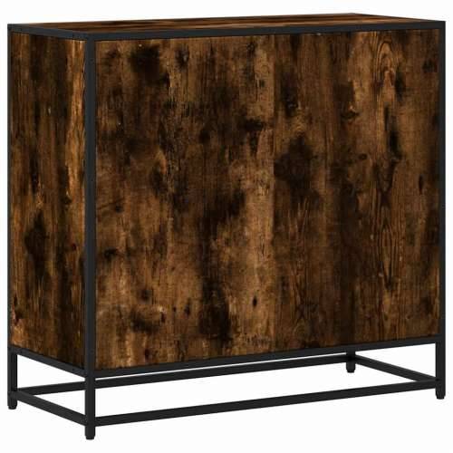Ormar za knjige dimljeni hrast 80,5x35x76 cm konstruirano drvo - Dimljeni hrast 1 76 cm 80.5 cm Cijena