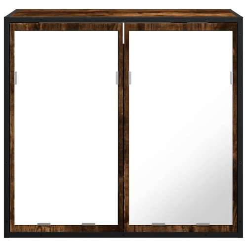 Kupaonski ormarić s ogledalom dimljeni hrast 65x20x60 cm - Dimljeni hrast 1 Cijena