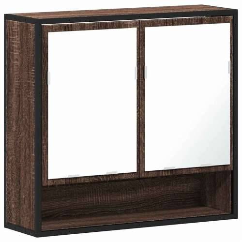 Kupaonski ormarić s ogledalom smeđi hrast 65x20x60 cm - Smeđi hrast 1 Cijena