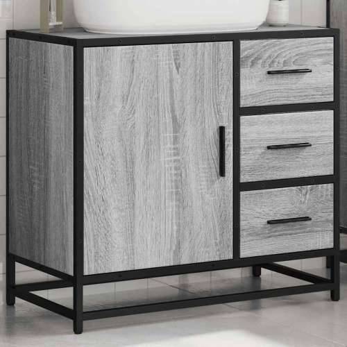 Kupaonski ormarić za Lavabo - Umivaonik sivi Sonoma 65x33x60 cm - Sivi hrast sonoma 1 Cijena