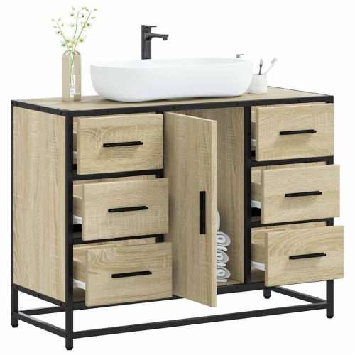 Kupaonski ormarić za Lavabo - Umivaonik boja hrasta 80x33x60 cm drveni - sonoma hrast 1 Cijena