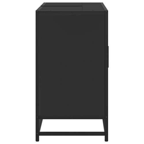 Kupaonski ormarić za Lavabo - Umivaonik crni 80 x 33 x 60 cm drveni - Crna 1 Cijena