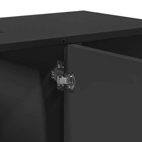Kupaonski ormarić za Lavabo - Umivaonik crni 80 x 33 x 60 cm drveni - Crna 1 Cijena