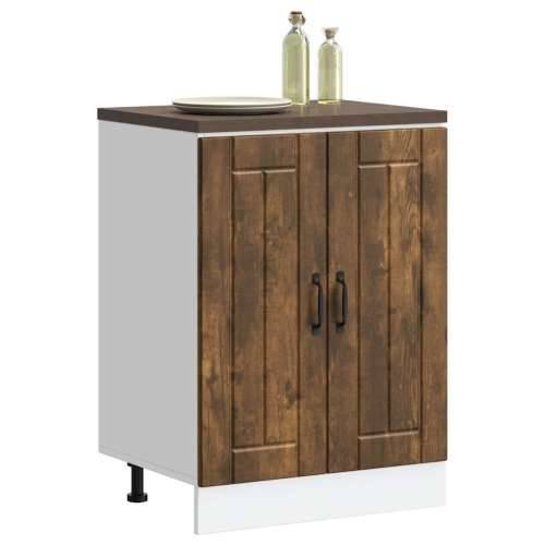 Donji ormarić za Lavabo - Umivaonik Lucca boja hrasta konstruirano drvo - Dimljeni hrast 1 1 x donji ormarić (2 vrata) 60 cm Cijena