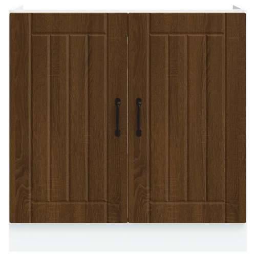 Donji ormarić za Lavabo - Umivaonik Lucca boja hrasta konstruirano drvo - Smeđi hrast 1 1 x donji ormarić (2 vrata) 80 cm Cijena