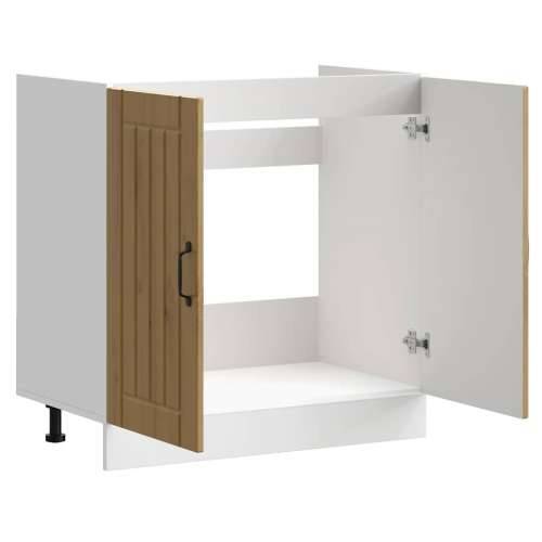 Donji ormarić za Lavabo - Umivaonik Lucca boja hrasta konstruirano drvo - hrast artisan 1 1 x donji ormarić (2 vrata) 80 cm Cijena