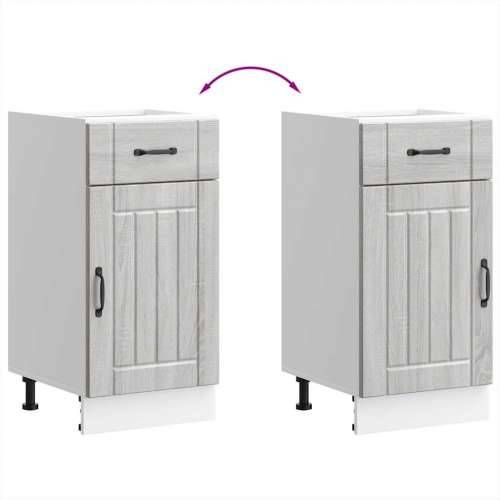 Donji kuhinjski ormarić Lucca boja hrasta konstruirano drvo - Sivi hrast sonoma 40 x 46 x 81.5 cm 1 1x bottom cabinet (1 door 1  Cijena