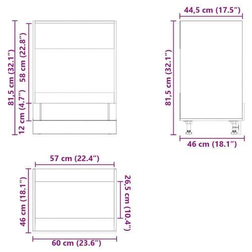 Ormarić za pećnicu Lucca boja hrasta konstruirano drvo - Smeđi hrast 1 1 x ormarić za pećnicu 60 cm Cijena