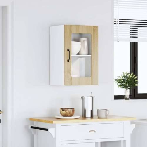 Kuhinjski zidni ormarić sa staklenim vratima Lucca boja hrasta - sonoma hrast 40 x 31 x 60 cm 1 1x wall glass cabinet (1 door) Cijena