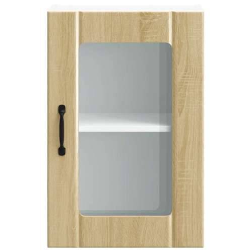 Kuhinjski zidni ormarić sa staklenim vratima Lucca boja hrasta - sonoma hrast 40 x 31 x 60 cm 1 1x wall glass cabinet (1 door) Cijena
