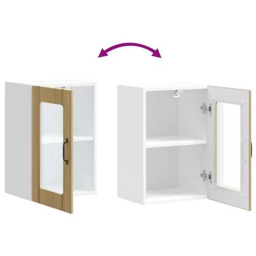 Kuhinjski zidni ormarić sa staklenim vratima Lucca boja hrasta - sonoma hrast 40 x 31 x 60 cm 1 1x wall glass cabinet (1 door) Cijena