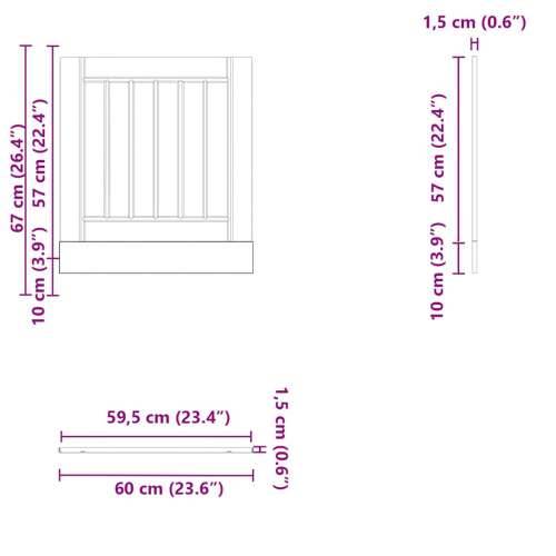 Ploča za perilicu posuđa Lucca bijeli konstruirano drvo - Bijela 60 x 1.5 x 67 cm 1 1x dishwasher panel Cijena