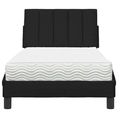 Krevet s madracem crni 90x190 cm od tkanine - Crna 90 x 190 cm Cijena